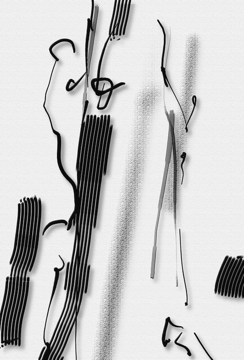 Improvisation Schwarzweiss
